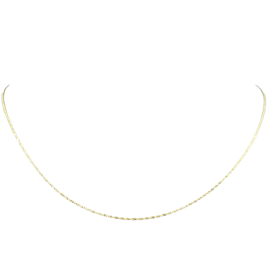 K18 スクリューチェーンネックレス