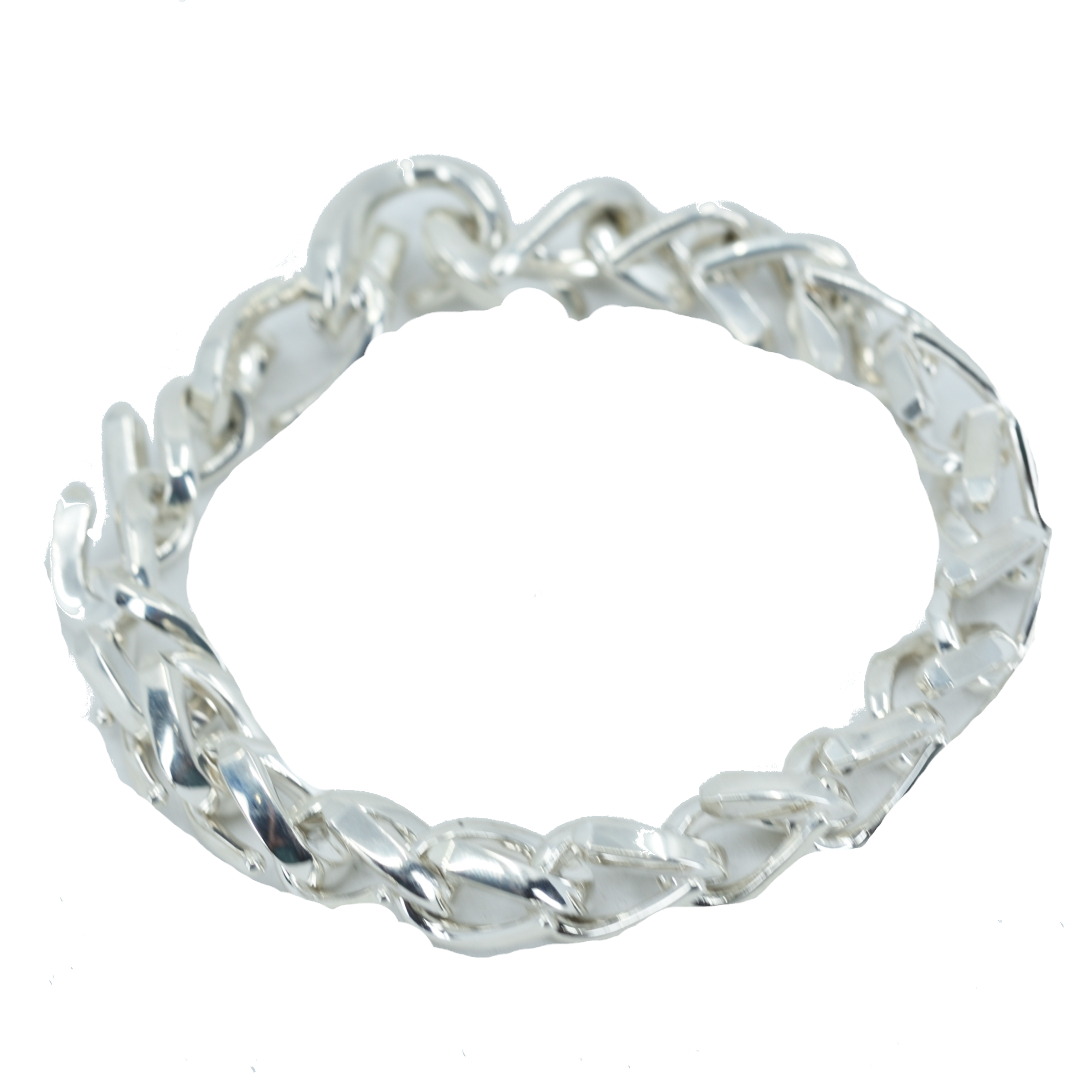 ティファニー Tiffany&Co Sv925 フォージ ミディアムリンク ブレスレット ハイポリッシュ