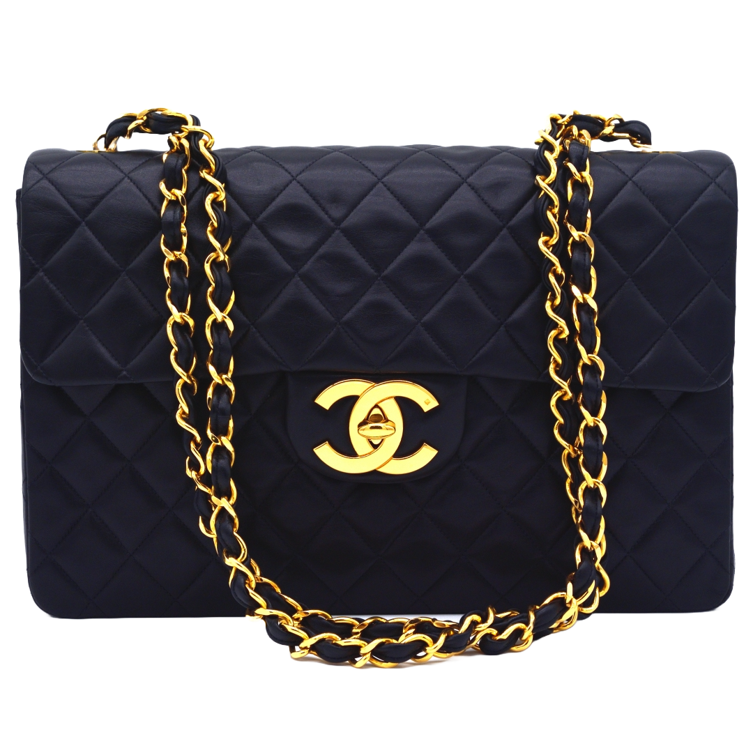 シャネル CHANEL デカマトラッセ34 ラムスキン