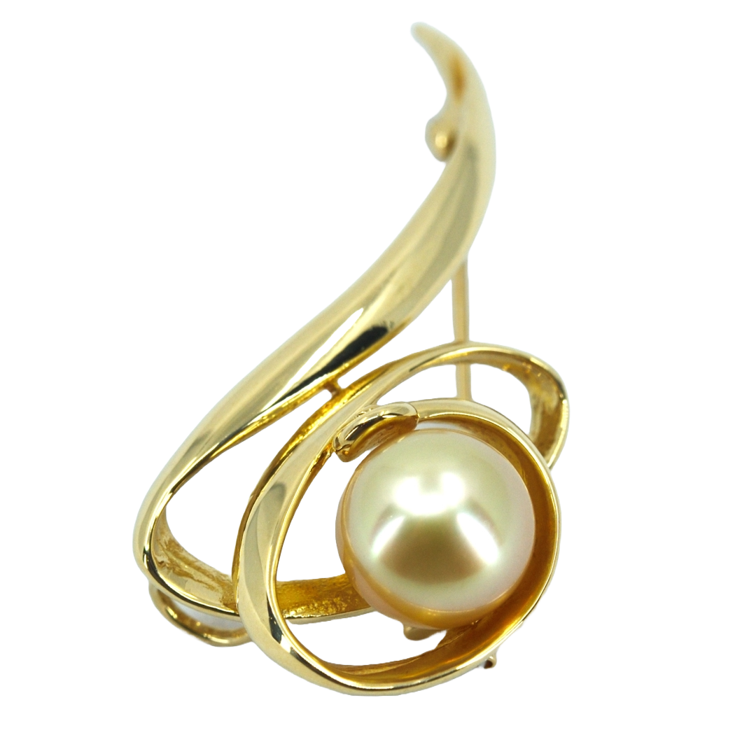 タサキ TASAKI K18 ゴールドパールブローチ