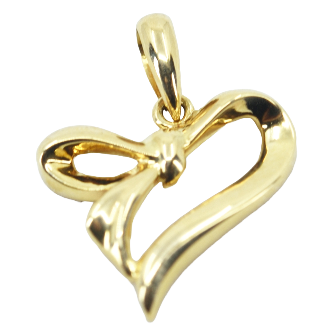 K18 ハートマーク型ペンダントトップ