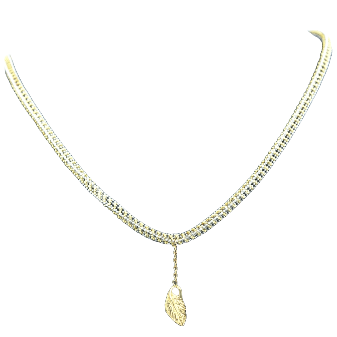 レポシ REPOSSI K18/PT900コンビ デザインネックレス