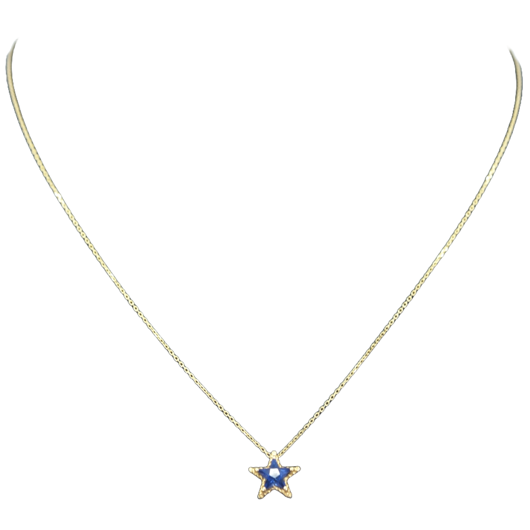 スタージュエリー Star Jewelry K10 星型ネックレス　K10アジャスター付
