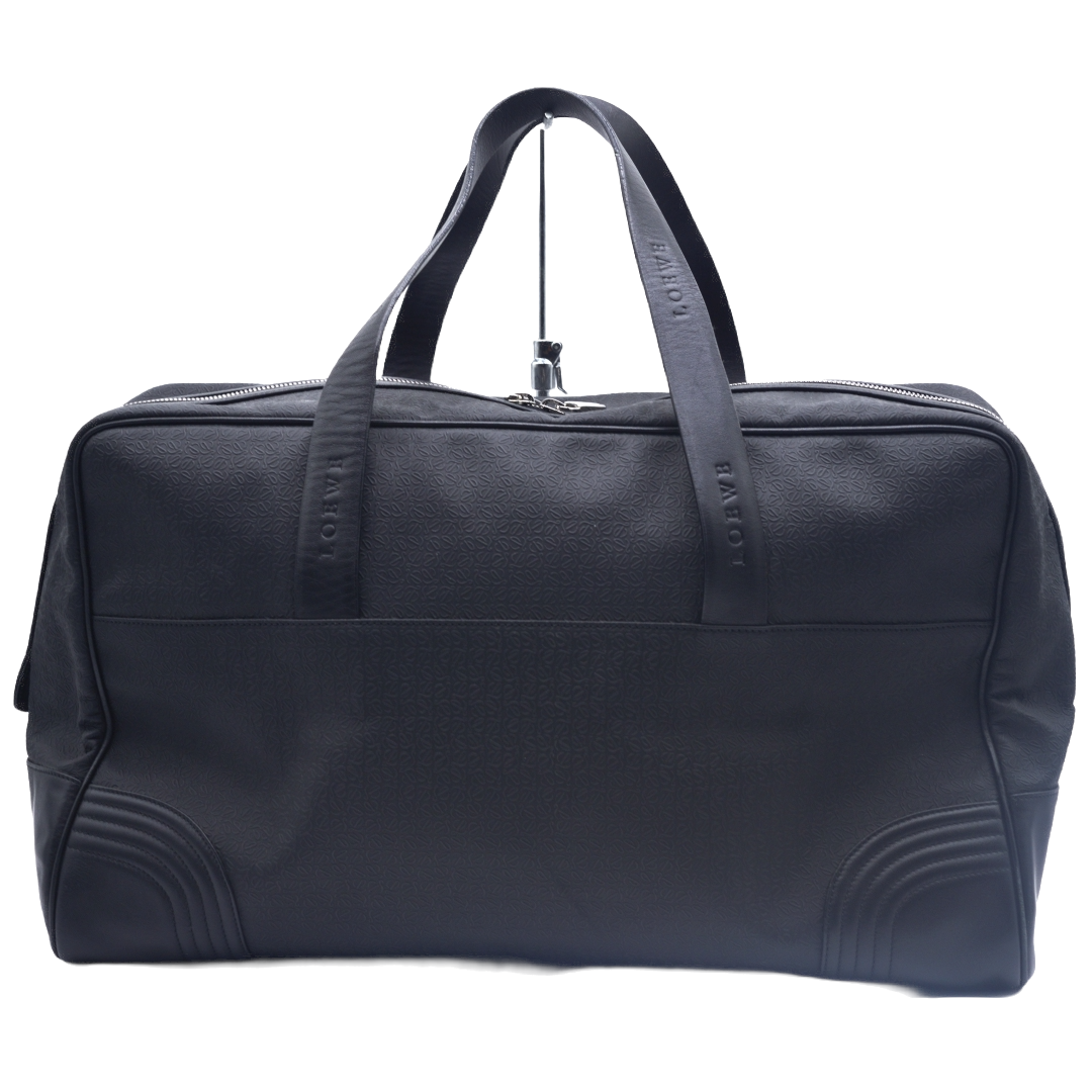 ロエベ LOEWE ボストンバッグ ブラック リピート アナグラム