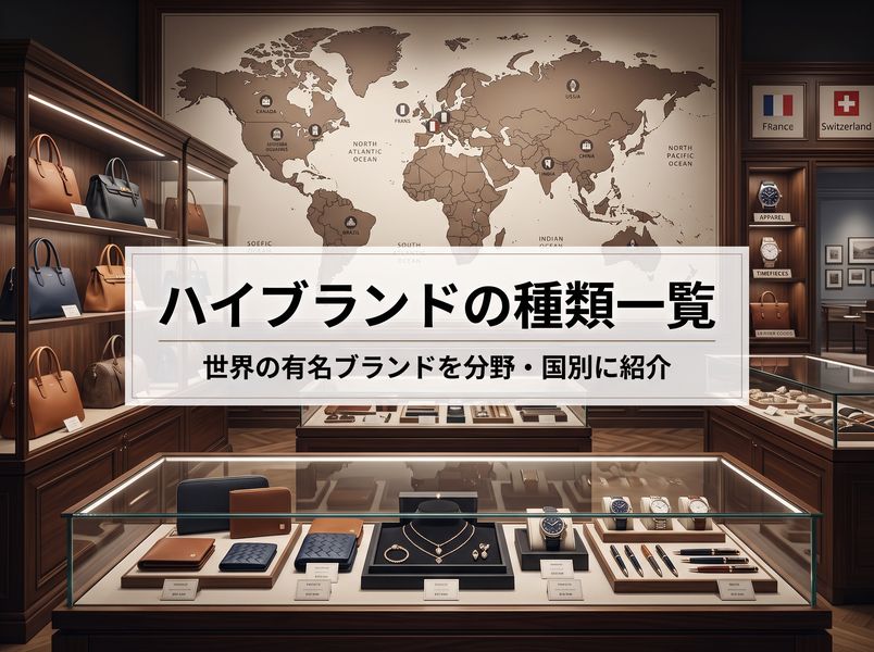 ハイブランドの種類一覧 | 世界の有名ブランドを分野・国別に紹介！